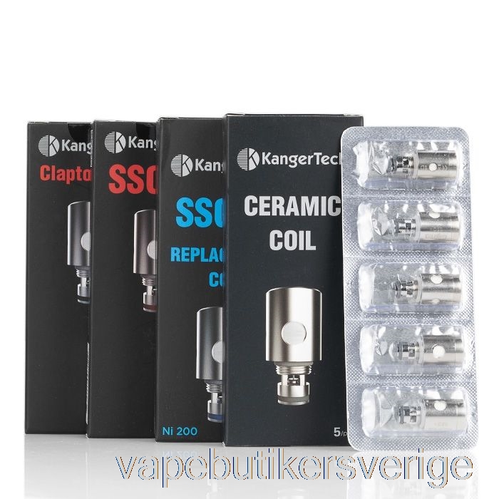 Vape Sverige Kanger Ssocc Ersättningsspolar 0,2ohm Ss Coils